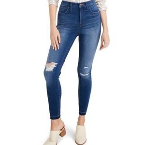 Madewell 10” High-Rise Skinny Jeans Size 27